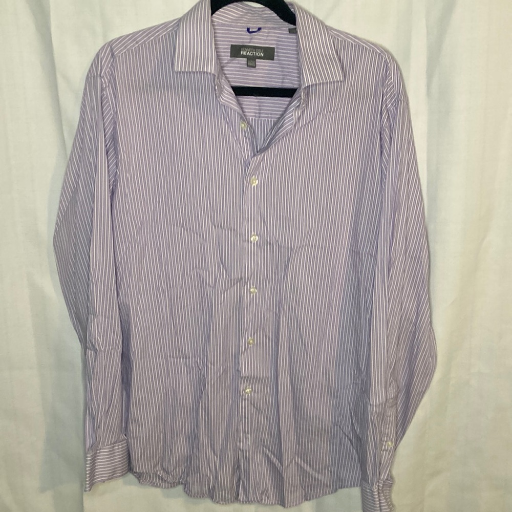 Kenneth Cole Reaction Men’s L Shirt Long Sleeve Button Down